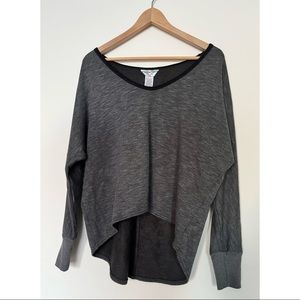 Hard Tail Scoop Neck Sweater - Dark Grey, size XS
